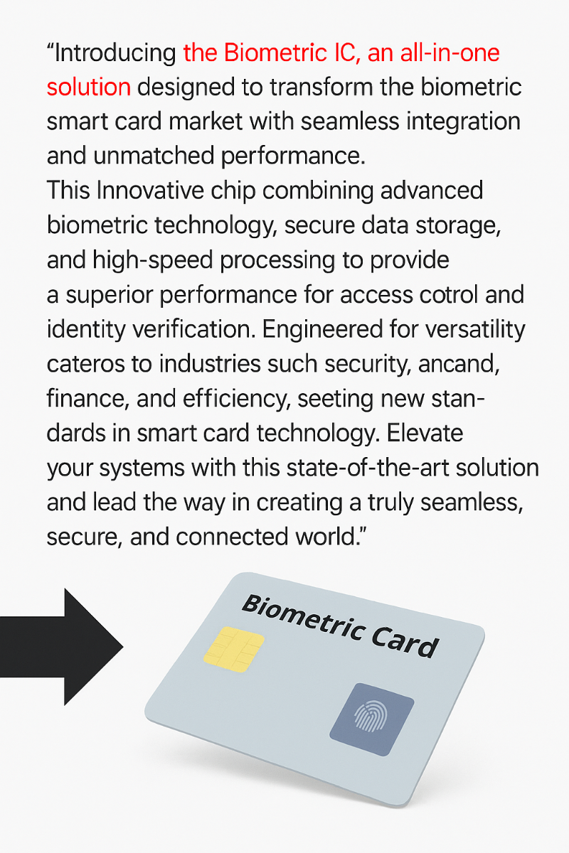 Biometric card